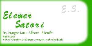 elemer satori business card